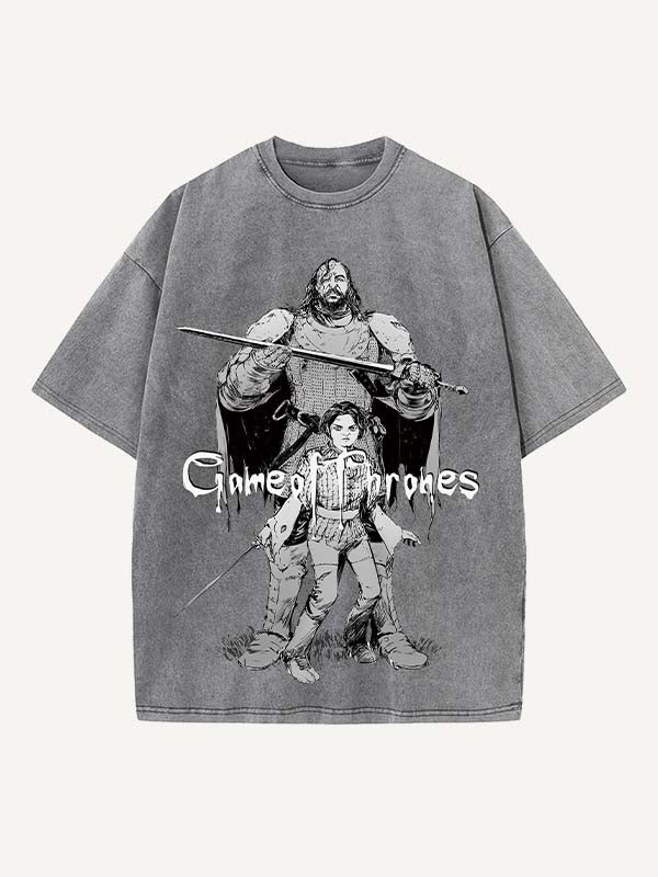 Game of Thrones Print Round Neck T-shirt