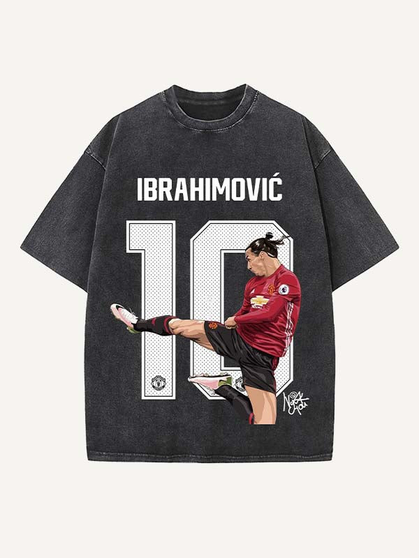 Zlatan Ibrahimović Print Round Neck T-shirt