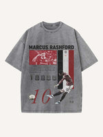 Marcus Rashford Print Round Neck T-shirt