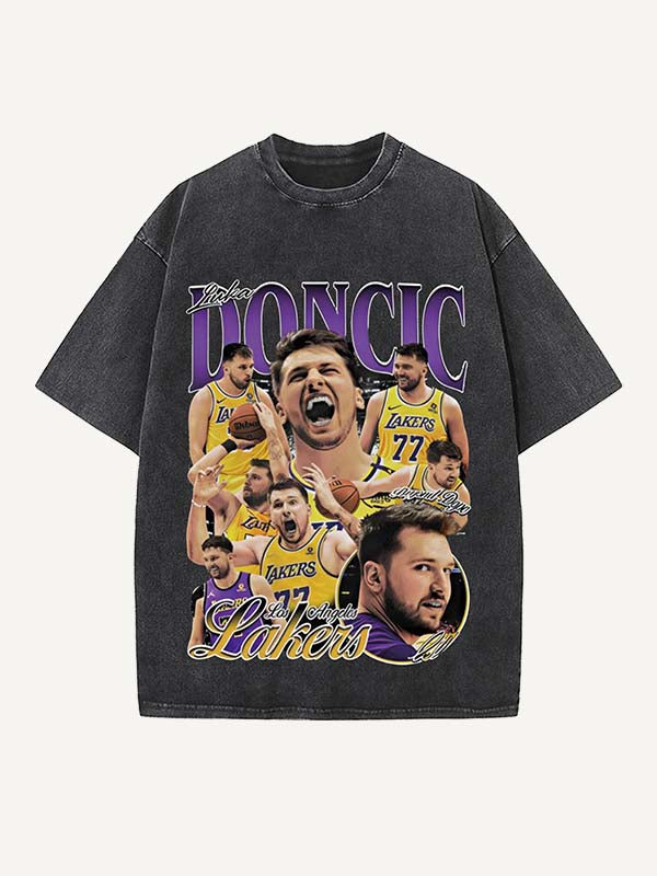 Luka Dončić Print Round Neck T-shirt