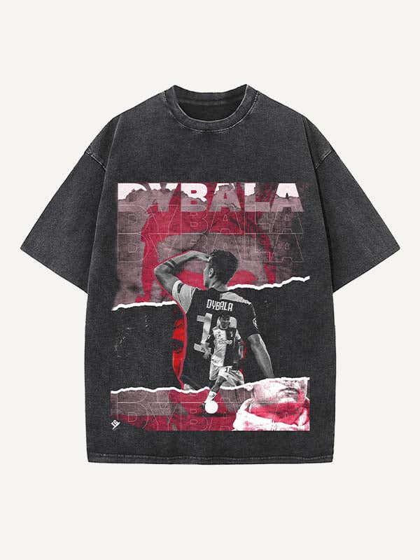 Paulo Dybala Print Round Neck T-shirt