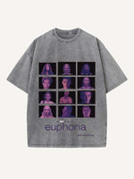Euphoria Print Round Neck T-shirt