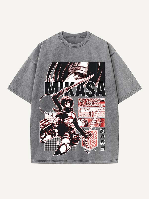 Attack on Titan Print Round Neck T-shirt