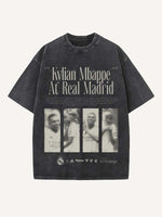 Kylian Mbappé Print Round Neck T-shirt