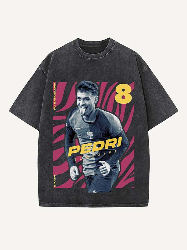 Pedri Print Round Neck T-shirt