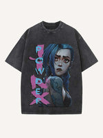 Arcane Print Round Neck T-shirt