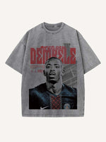 Ousmane Dembélé Print Round Neck T-shirt