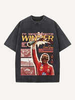 Carlos Sainz Print Round Neck T-shirt