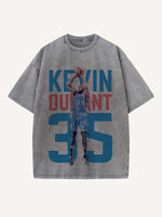Kevin Durant Print Round Neck T-shirt