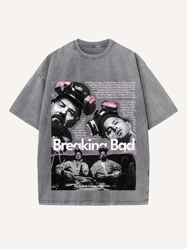 Breaking Bad Print Round Neck T-shirt