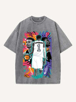 Victor Wembanyama Print Round Neck T-shirt