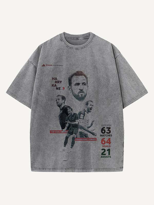 Harry Kane Print Round Neck T-shirt