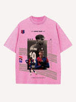 Lamine Yamal Print Round Neck T-shirt