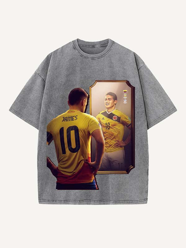 James Rodríguez Print Round Neck T-shirt