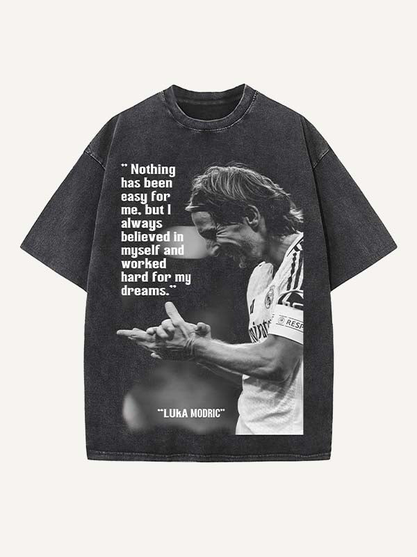 Luka Modrić Print Round Neck T-shirt
