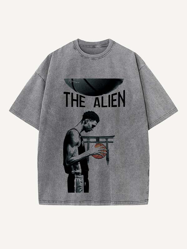 Victor Wembanyama Print Round Neck T-shirt
