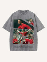 Cristiano Ronaldo Print Round Neck T-shirt