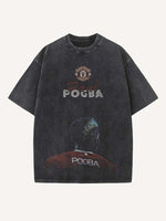 Paul Pogba Print Round Neck T-shirt