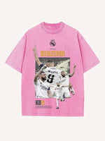 Karim Benzema Print Round Neck T-shirt