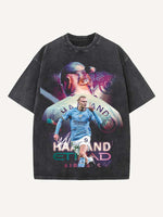 Erling Haaland Print Round Neck T-shirt