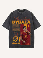 Paulo Dybala Print Round Neck T-shirt