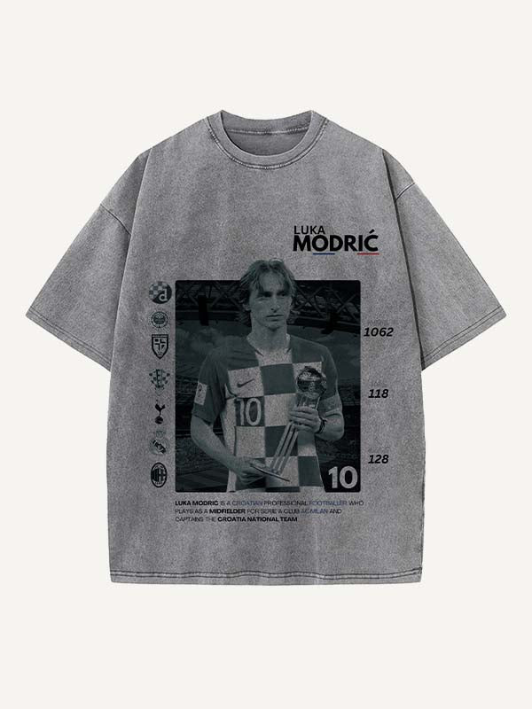 Luka Modrić Print Round Neck T-shirt
