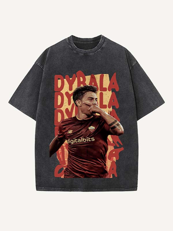 Paulo Dybala Print Round Neck T-shirt