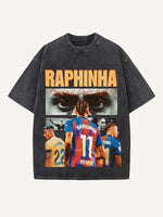 Raphinha Print Round Neck T-shirt