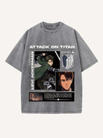 Attack on Titan Print Round Neck T-shirt