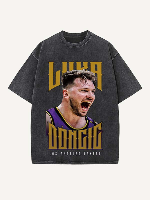 Luka Dončić Print Round Neck T-shirt