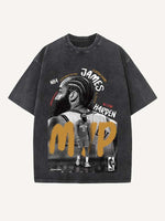 James Harden Print Round Neck T-shirt