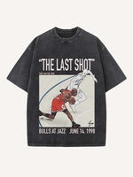 Michael Jordan Print Round Neck T-shirt