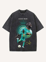 Sadio Mané Print Round Neck T-shirt