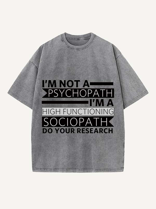 Sherlock Print Round Neck T-shirt