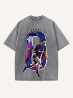 Pedri Print Round Neck T-shirt