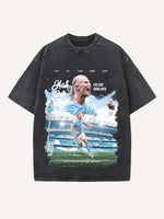 Erling Haaland Print Round Neck T-shirt