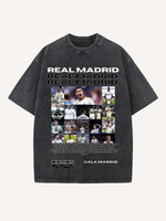 Real Madrid Print Round Neck T-shirt