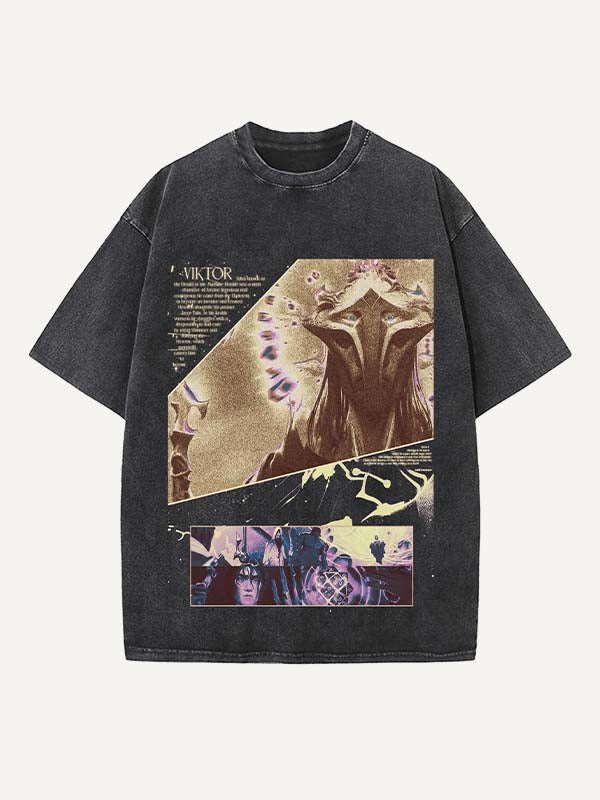 Arcane Print Round Neck T-shirt