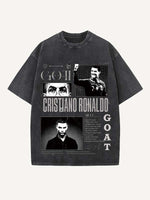 Cristiano Ronaldo Print Round Neck T-shirt