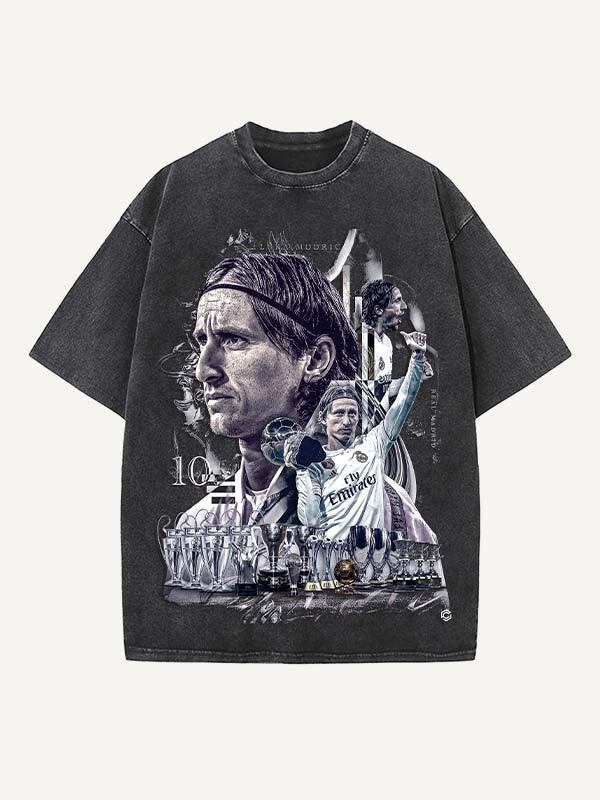 Luka Modrić Print Round Neck T-shirt