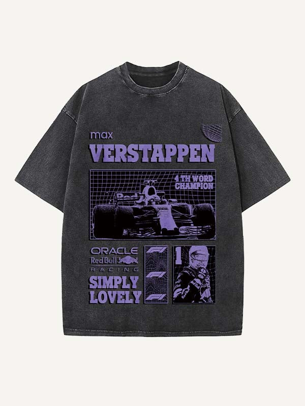 Max Verstappen Print Round Neck T-shirt