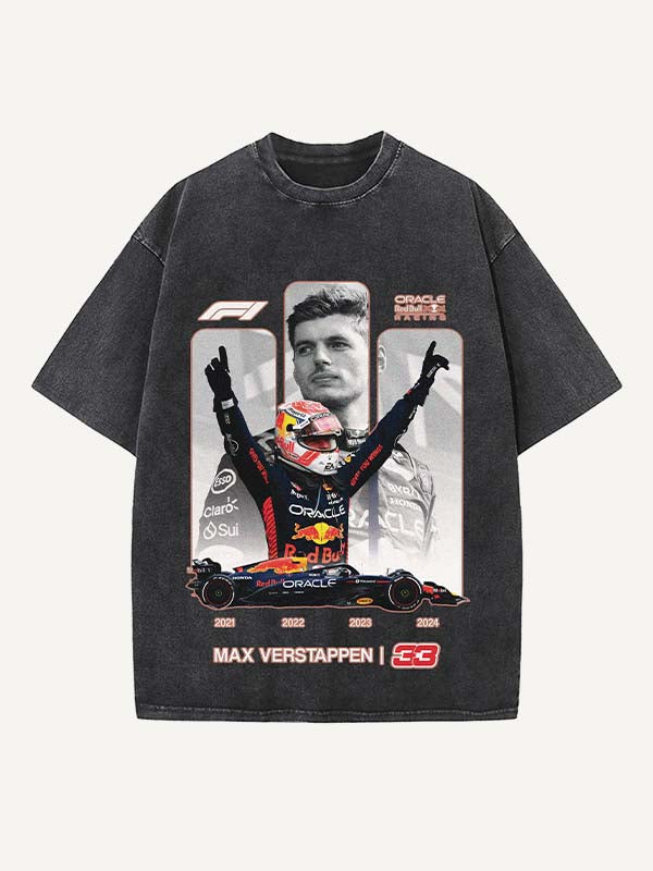 Max Verstappen Print Round Neck T-shirt