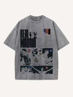 Real Madrid Print Round Neck T-shirt