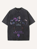 Karim Benzema Print Round Neck T-shirt