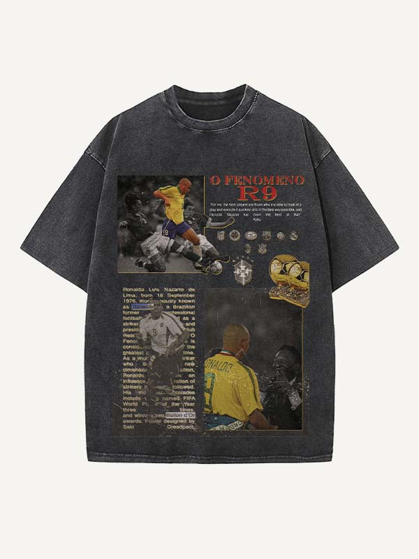 Ronaldo Print Round Neck T-shirt