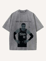 Russell Westbrook Print Round Neck T-shirt