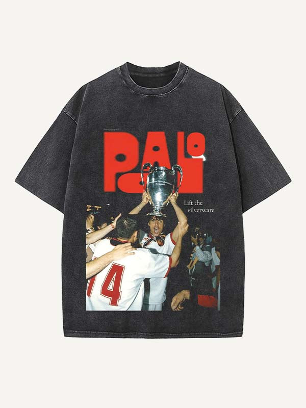 Paolo Maldini Print Round Neck T-shirt