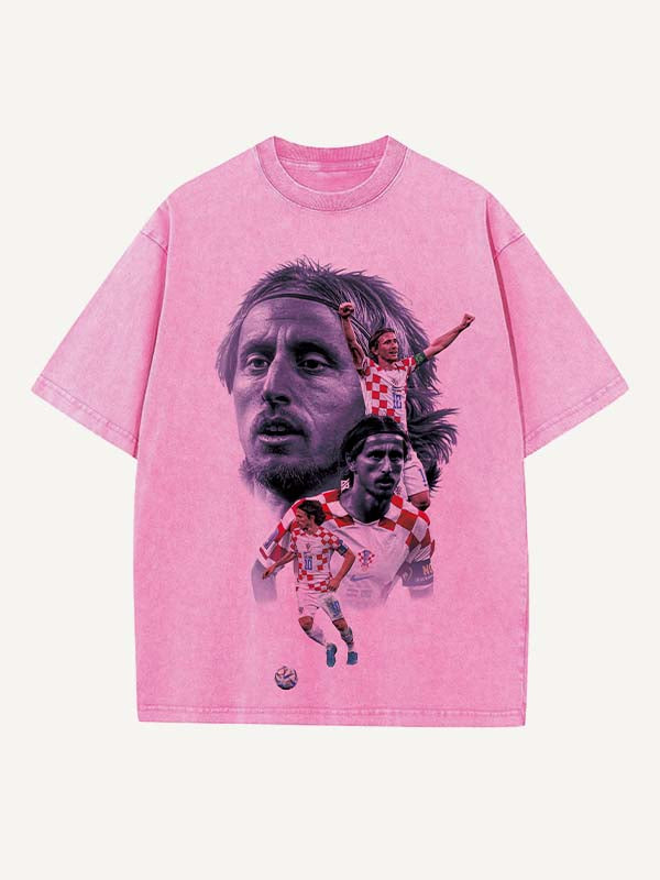 Luka Modrić Print Round Neck T-shirt