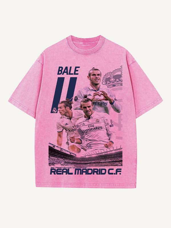 Gareth Bale Print Round Neck T-shirt