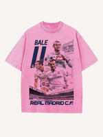 Gareth Bale Print Round Neck T-shirt